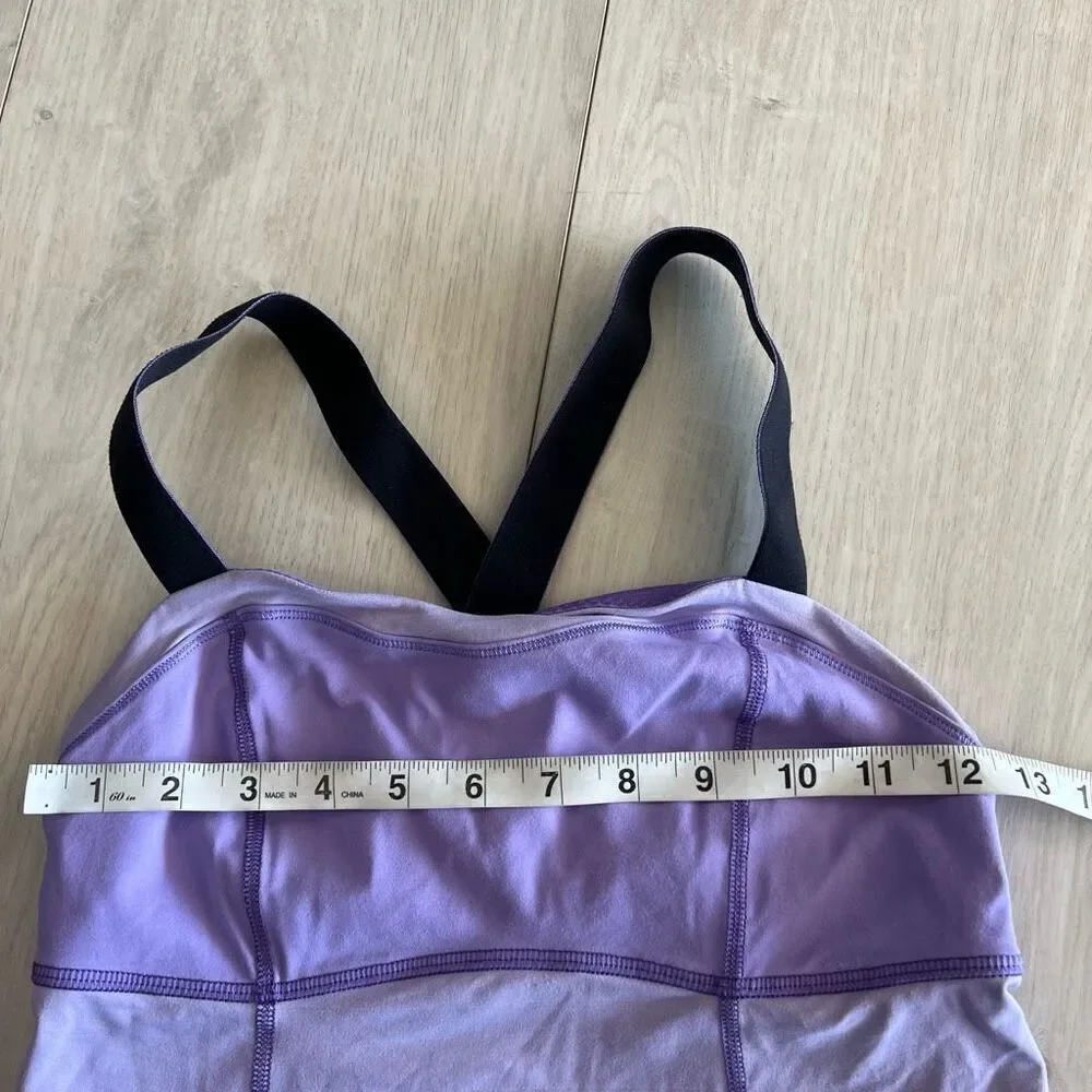 Lululemon Run Catch Me Womens Purple Tank Top Size 4